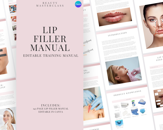 Lip Filler Aesthetic Editable Training Manual
