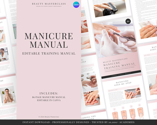 Manicure Nail Editable Training Manual