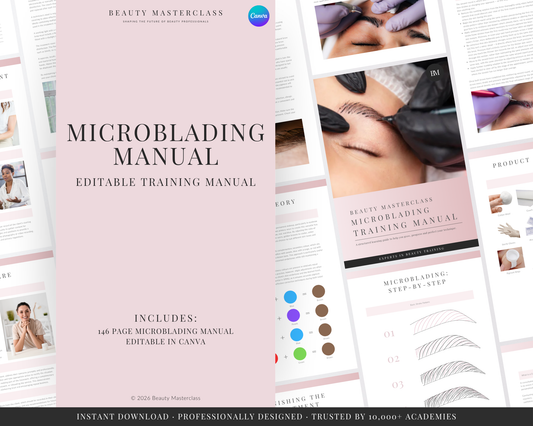 Microblading SPMU Editable Training Manual