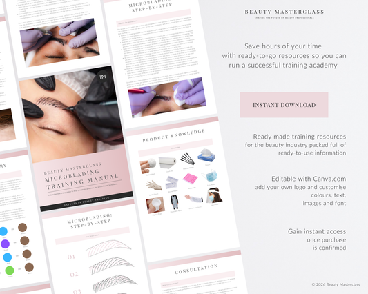 Microblading SPMU Editable Training Manual