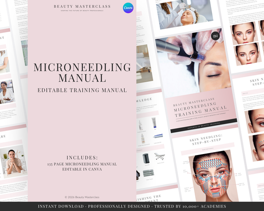 Microneedling Facial Editable Training Manual