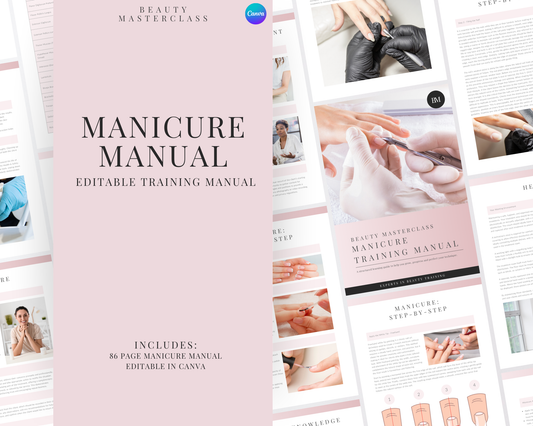 Manicure Nail Editable Training Manual
