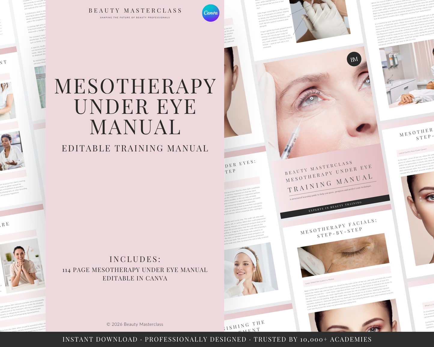 Mesotherapy Under Eye Aesthetic Editable Training Manual