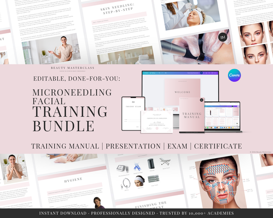 Microneedling Facial Editable Training Bundle