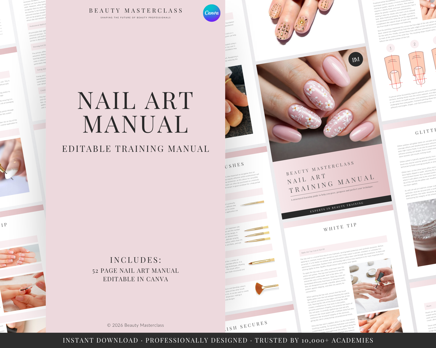 Nail Art Training Editable Training Manual