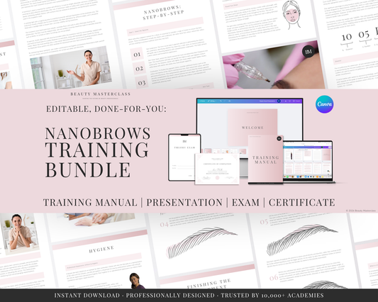 Nanobrows SPMU Editable Training Bundle