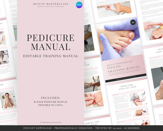 Pedicure Nail Editable Training Manual