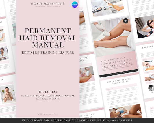 Permanent Hair Removal Editable Training Manual