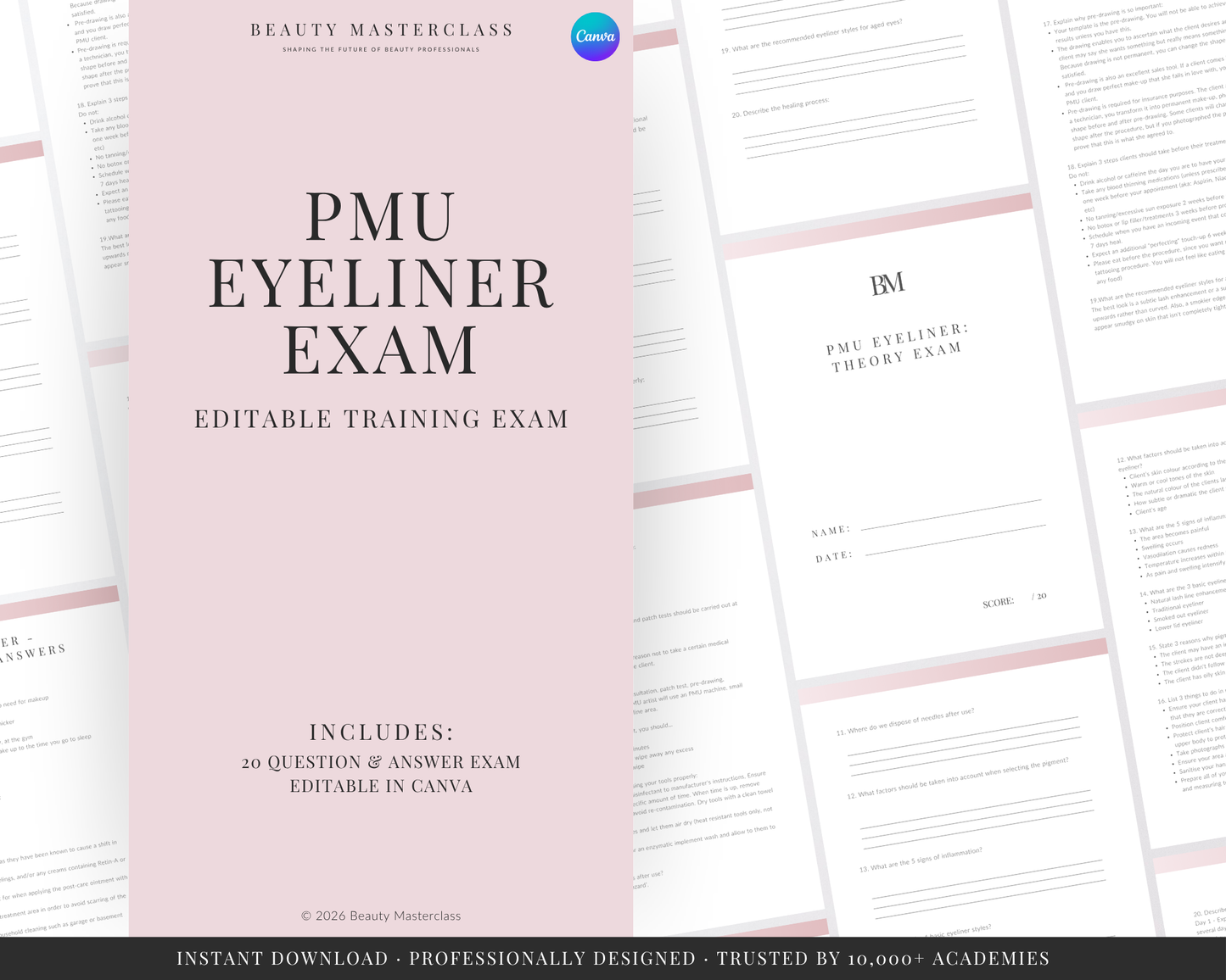 SPMU Eyeliner Editable Theory Exam