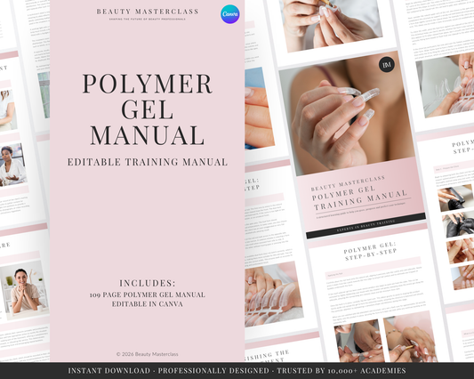 Polymer Gel Nail Extensions Editable Training Manual