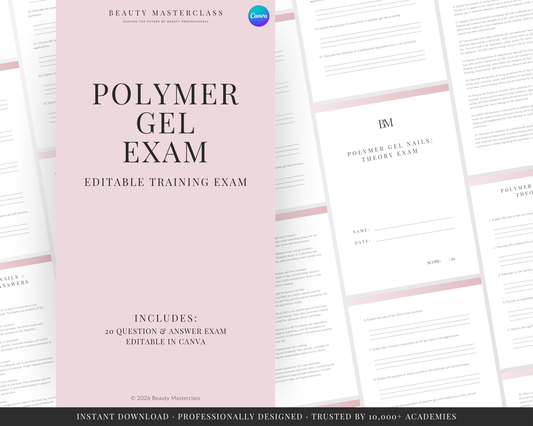 Polymer Gel Nails Editable Theory Exam