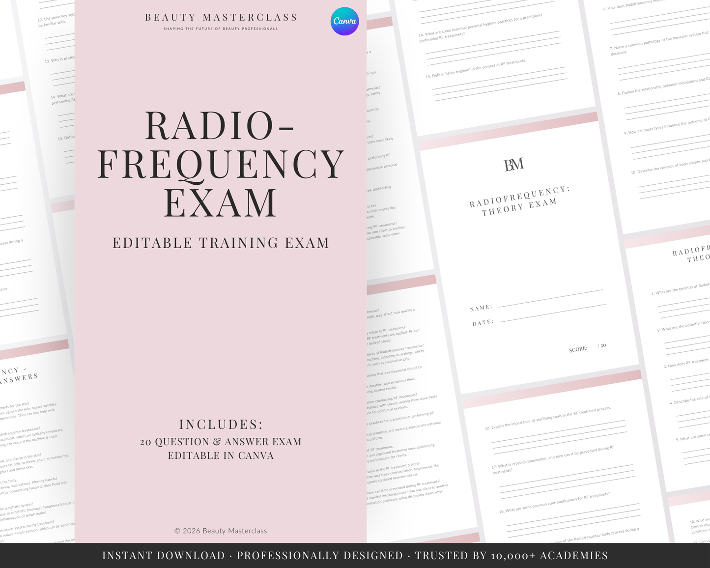 Radiofrequency (RF) Body Contouring Editable Theory Exam