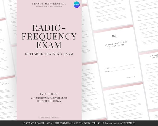 Radiofrequency (RF) Body Contouring Editable Theory Exam