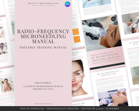 Radiofrequency Microneedling Facial Editable Training Manual