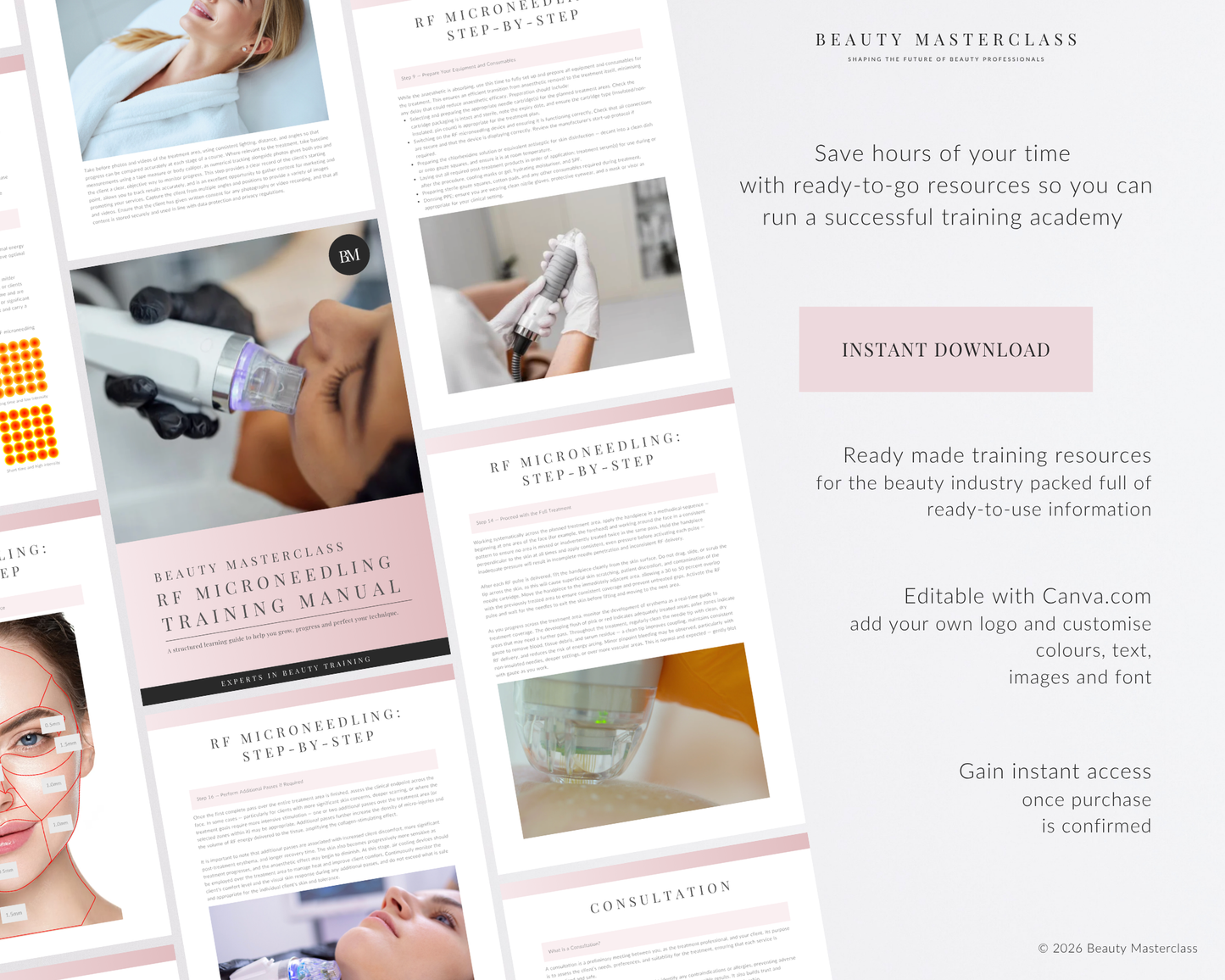 Radiofrequency Microneedling Facial Editable Training Manual