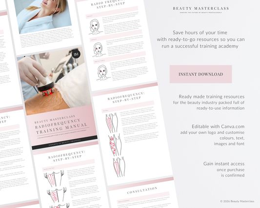 Radiofrequency Editable Training Manual for Body Contouring Therapy