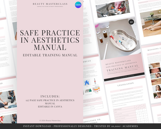 Safe Practice in Aesthetics Aesthetic Editable Training Manual