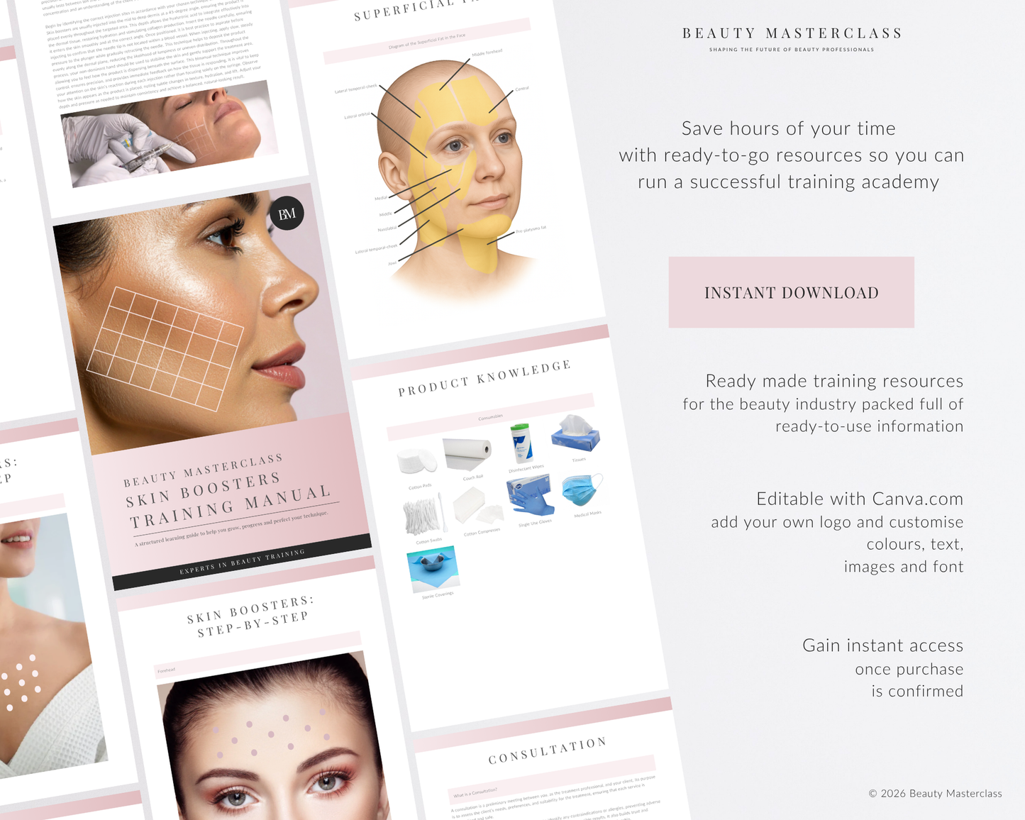 Skin Boosters Aesthetic Editable Training Manual