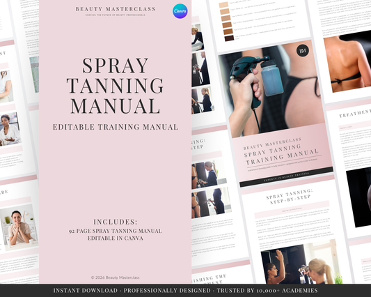 Spray Tanning Editable Training Manual