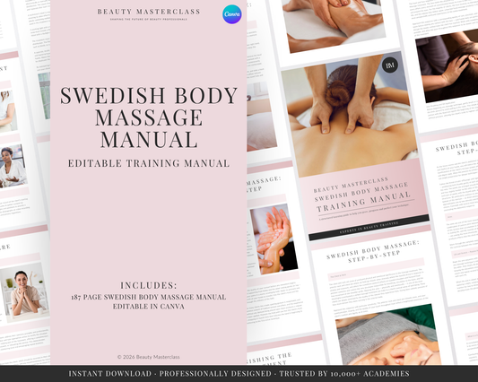 Swedish Body Massage Editable Training Manual
