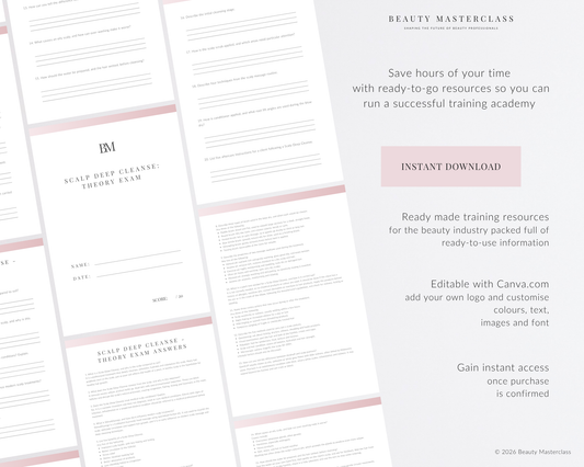 Scalp Deep Cleanse Hair Editable Theory Exam