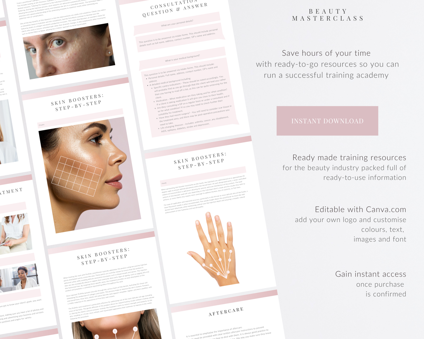Skin Boosters Aesthetic Editable Training Manual