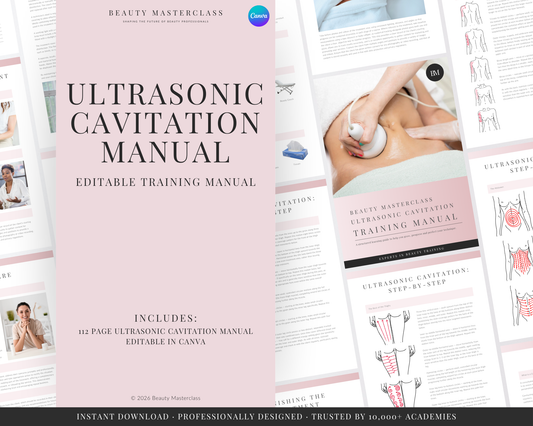 Ultrasonic Fat Cavitation Editable Training Manual for Body Contouring Therapy