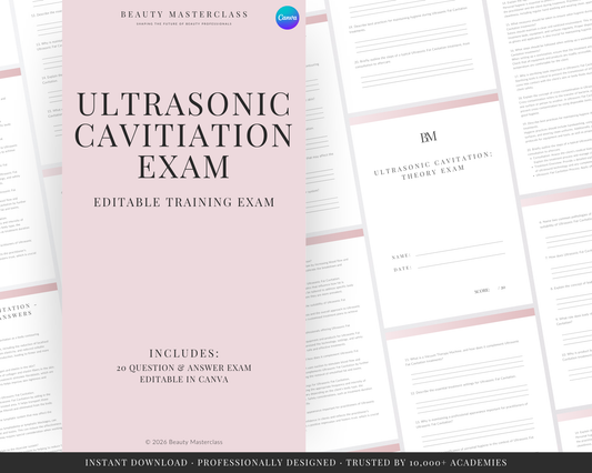 Ultrasonic Cavitation Body Contouring Editable Theory Exam