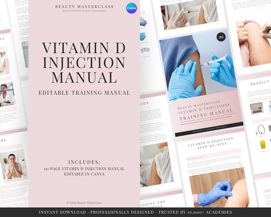 Vitamin D Injections (IM Intramuscular) Aesthetic Editable Training Manual