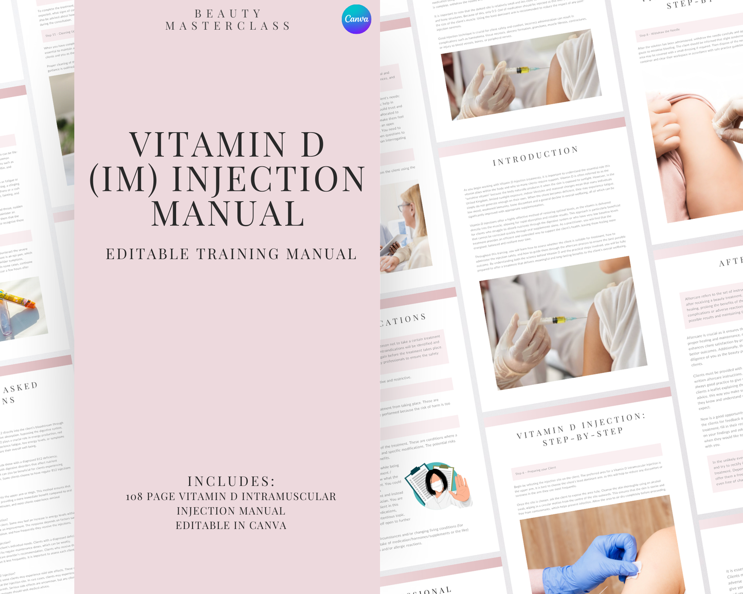 Vitamin D Injections (IM Intramuscular) Aesthetic Editable Training Manual