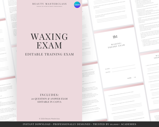 Waxing Editable Theory Exam