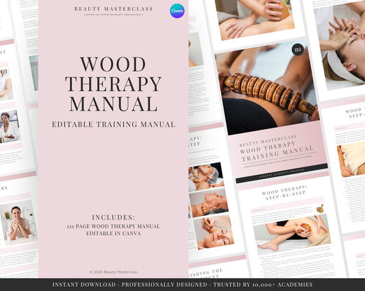 Wood Therapy Editable Training Manual for Body Contouring Therapy