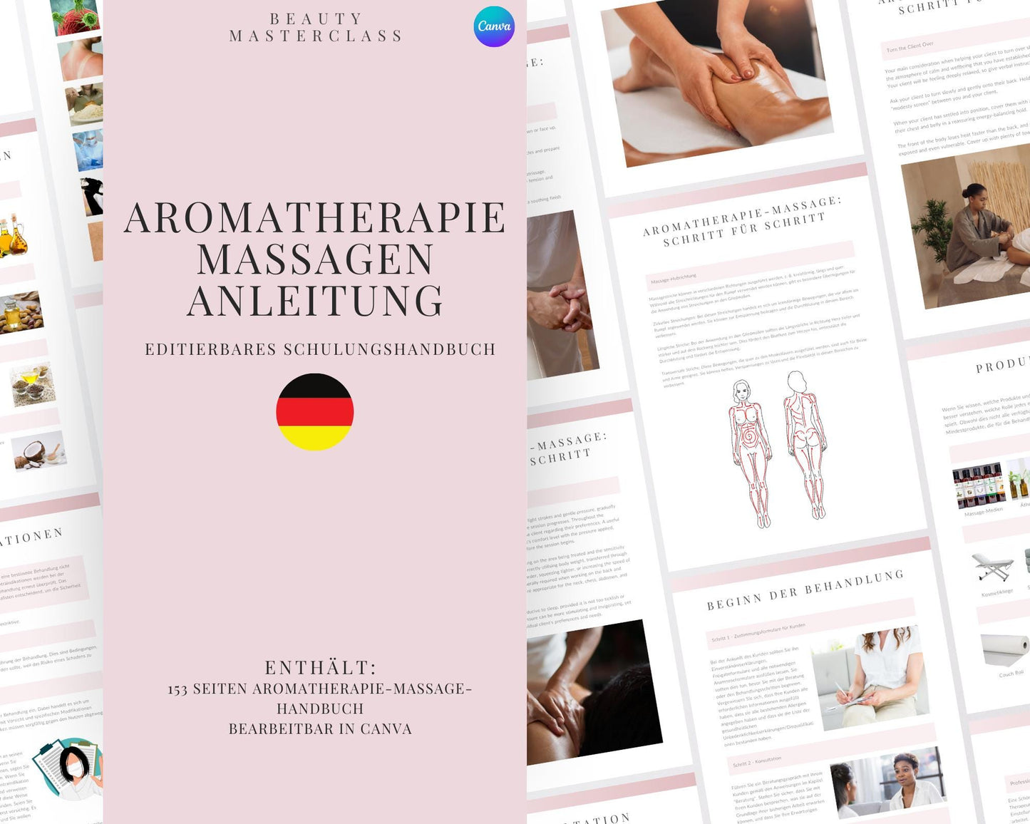 German Aromatherapy Massage Editable Training Manual