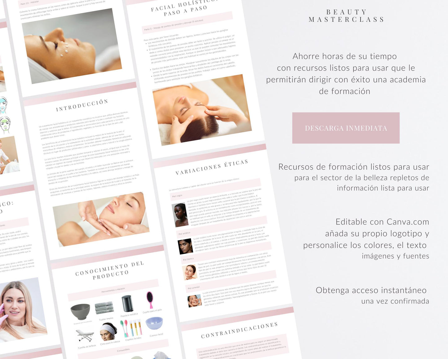 Spanish Holistic Facial Editable Training Manual