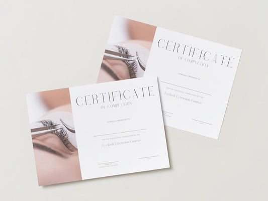 Editable Beauty Course Certificate | Canva Template
