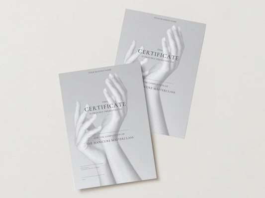 Editable Beauty Course Certificate | Canva Template