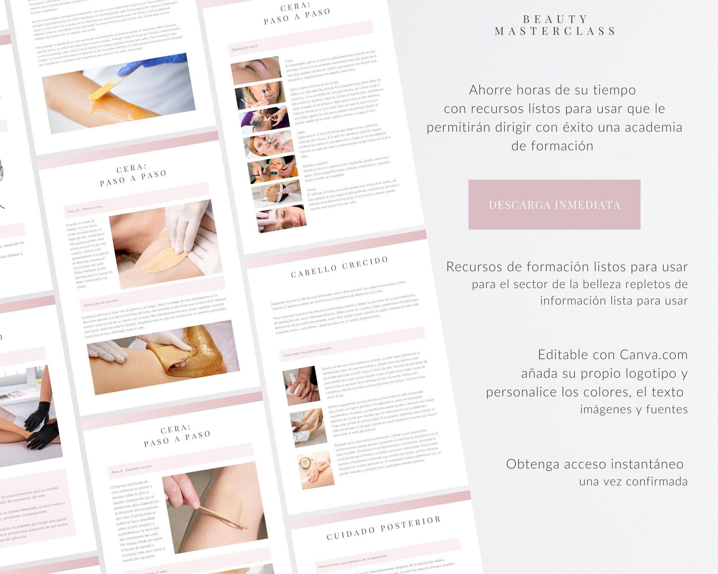 Spanish Waxing Editable Training Manual