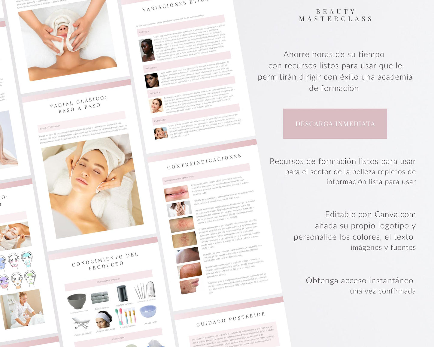 Spanish Classic Facial Editable Training Manual