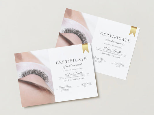 Editable Beauty Course Certificate | Canva Template