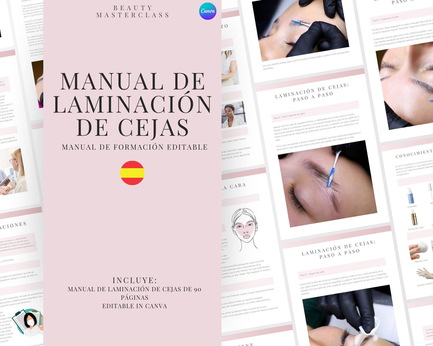 Spanish Brow Lamination and Tint Editable Training Manual