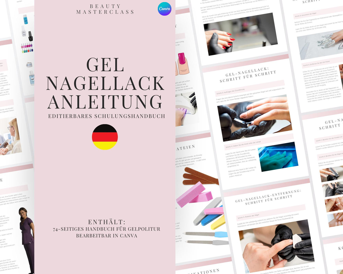 German UV Gel Polish Editable Training Manual