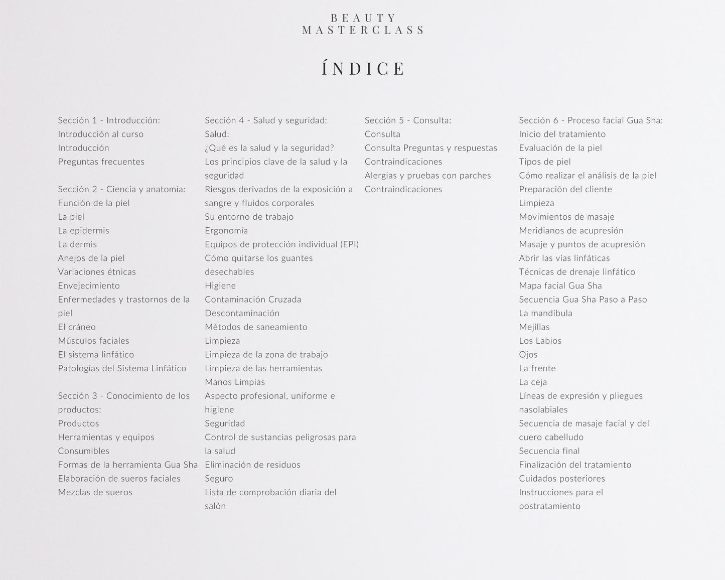 Spanish Gua Sha Facial Editable Training Manual