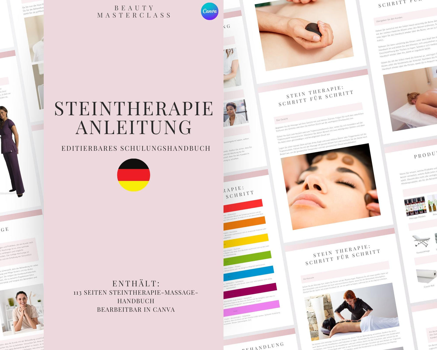 German Stone Therapy Massage Editable Training Manual