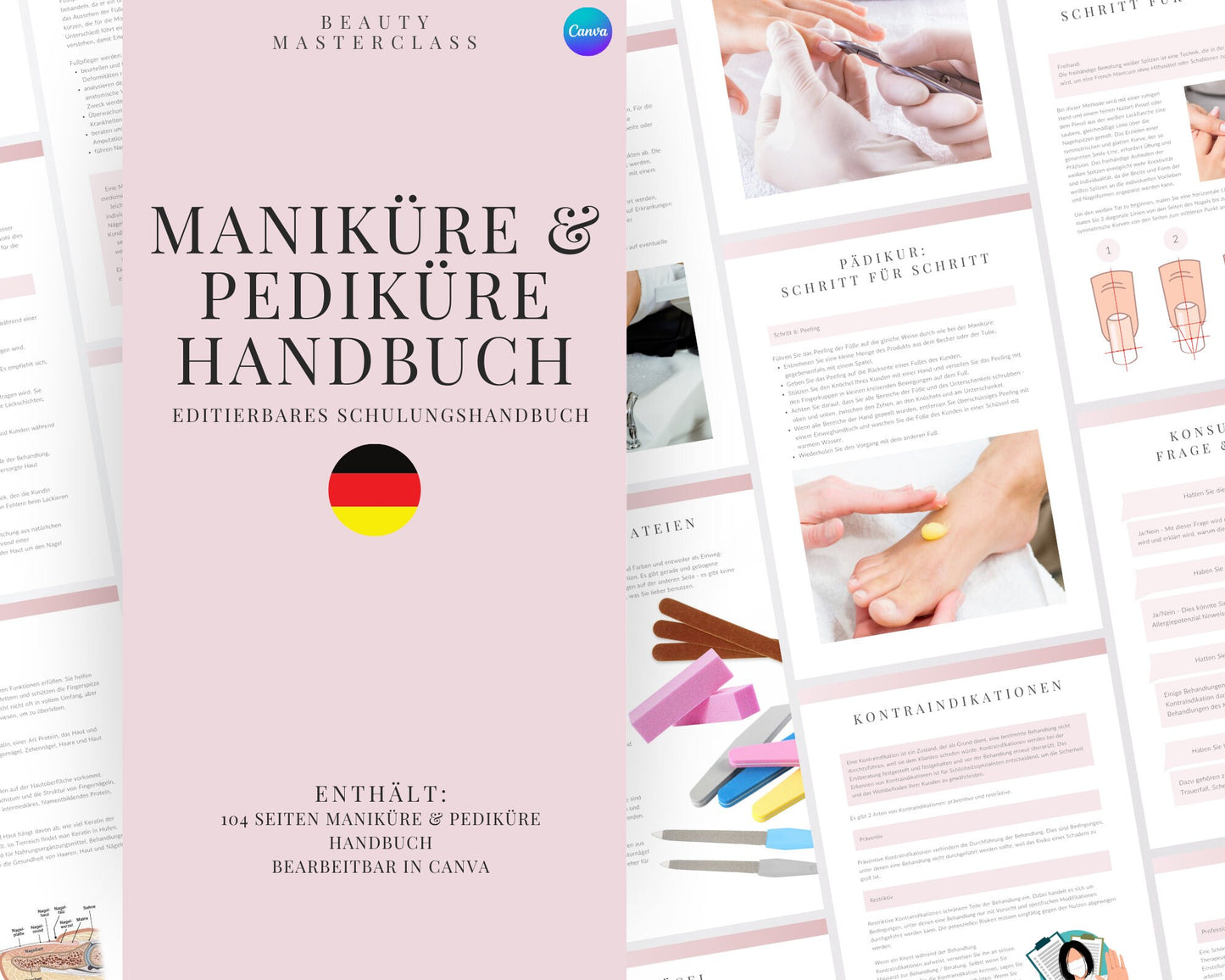 German Manicure & Pedicure Editable Training Manual