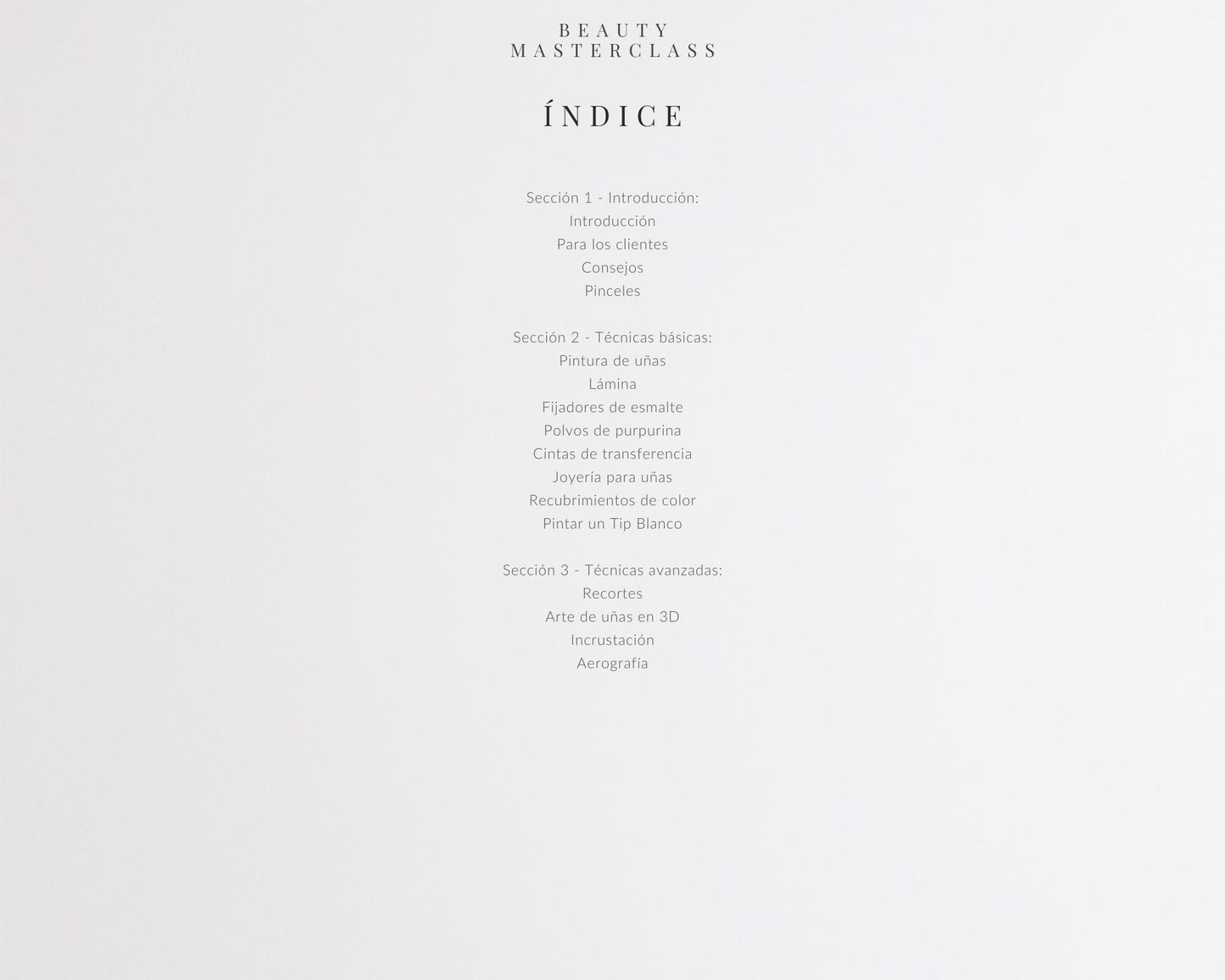 Spanish Nail Art Editable Training Manual